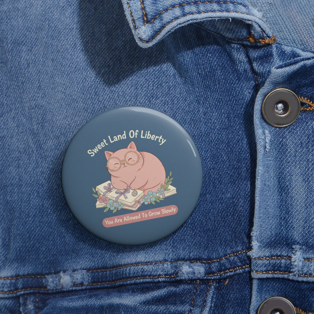 Cat Pin Button – Sweet Land of Liberty