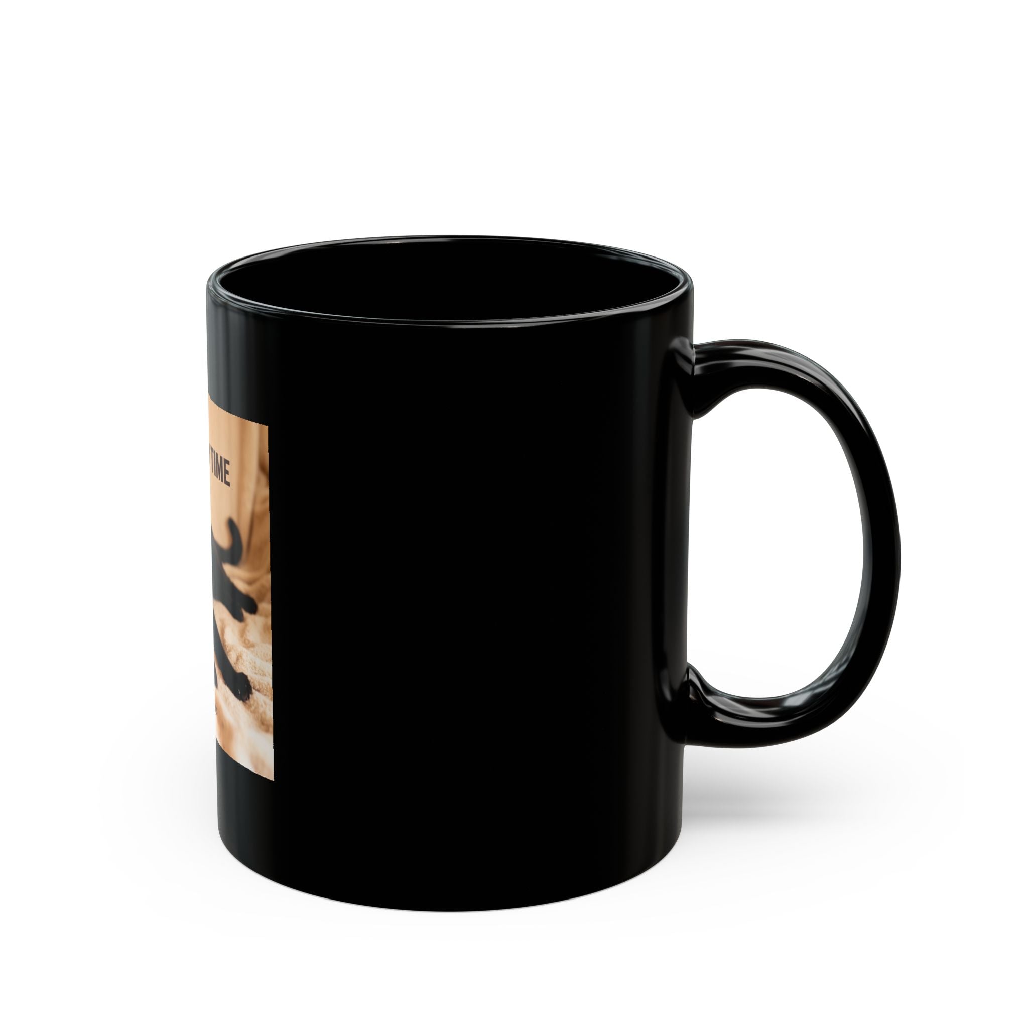 TAKE YOUR TIME Black Mug