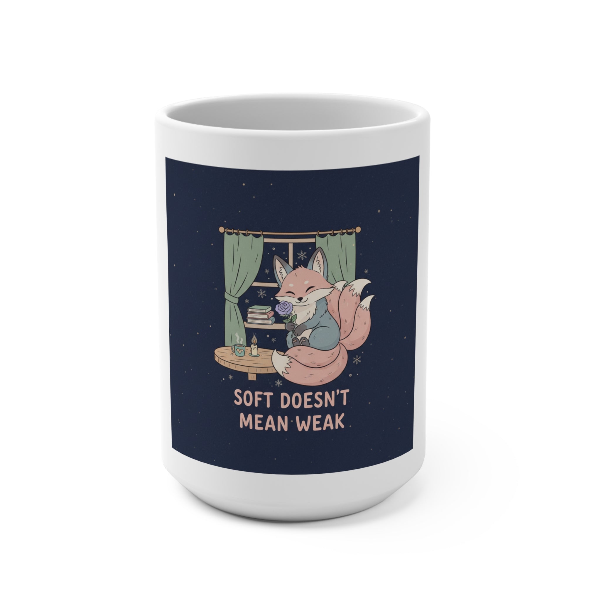 Bear Mug 15oz – Soft Doesnt Mean Weak