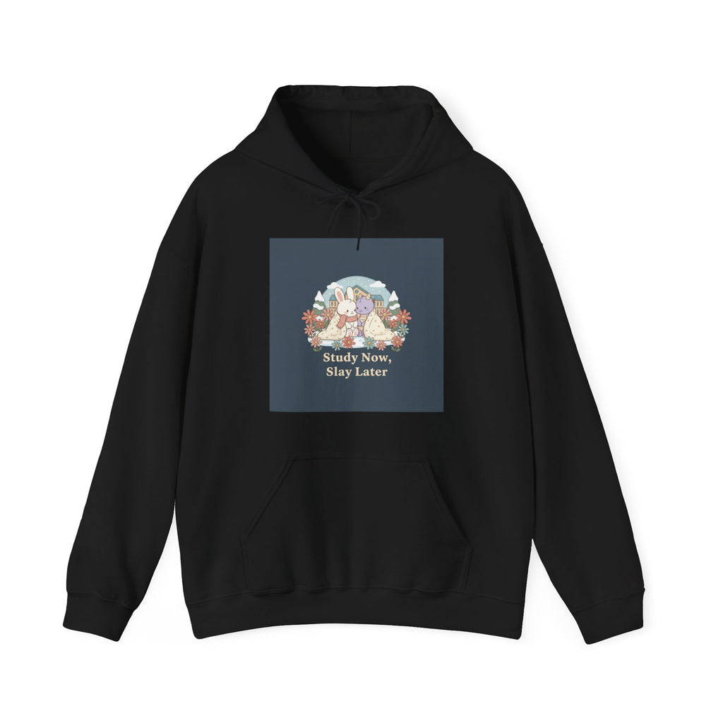 Study Now, Slay Later Bunny, unicorn Hoodie