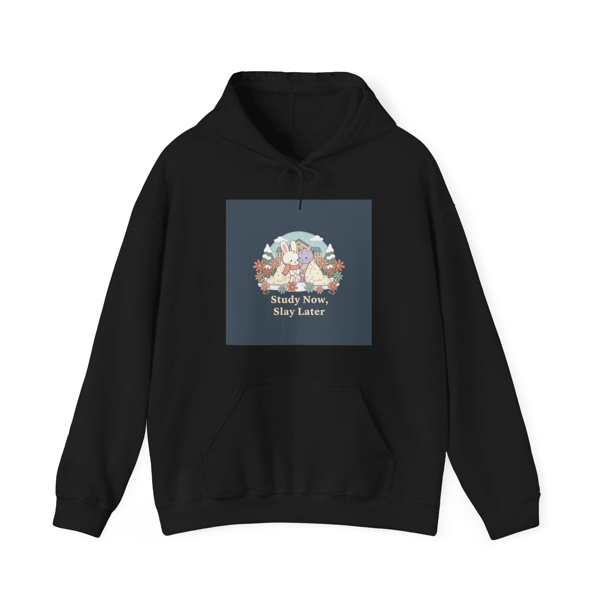 Study Now, Slay Later Bunny, unicorn Hoodie