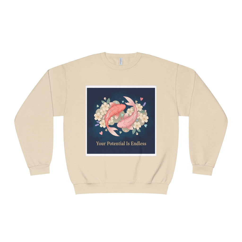 Koi Crewneck Sweatshirt – Your Potential is Endless