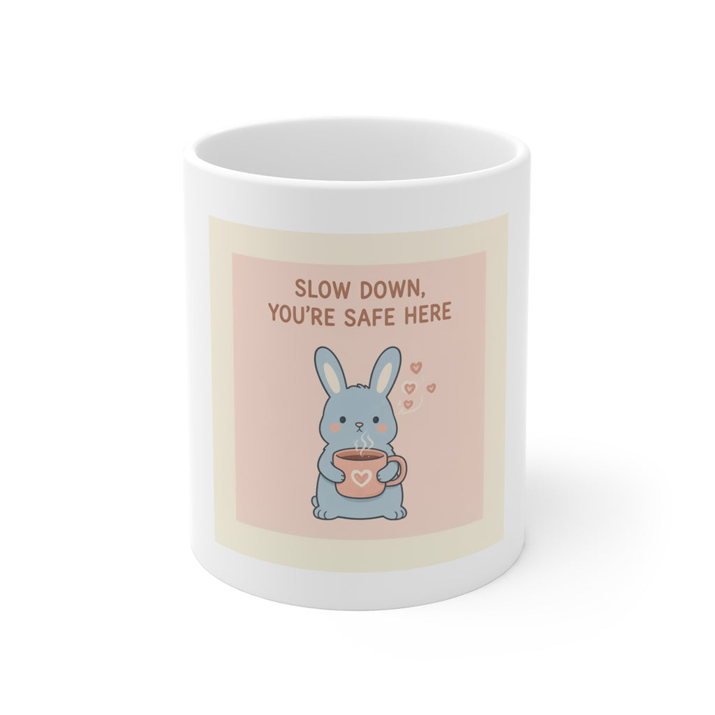 SLOW DOWN, YOURE SAFE HERE Mug 11oz