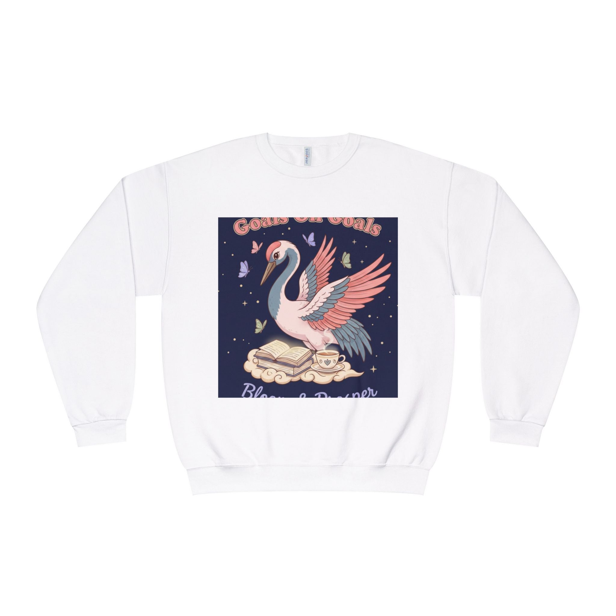 Crane Crewneck Sweatshirt – Goals on Goals Bloom Prosper