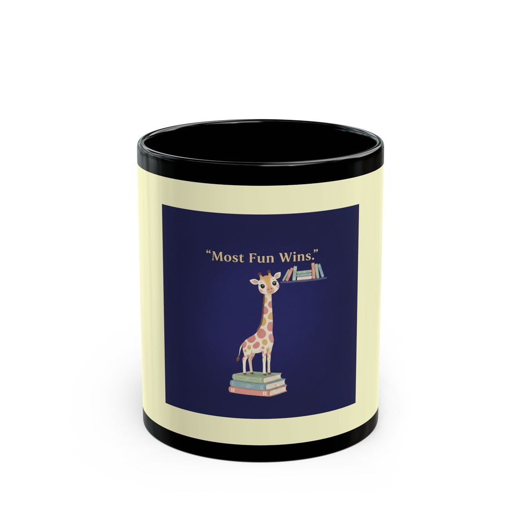 Giraffe Black Mug 11oz – Most Fun Wins