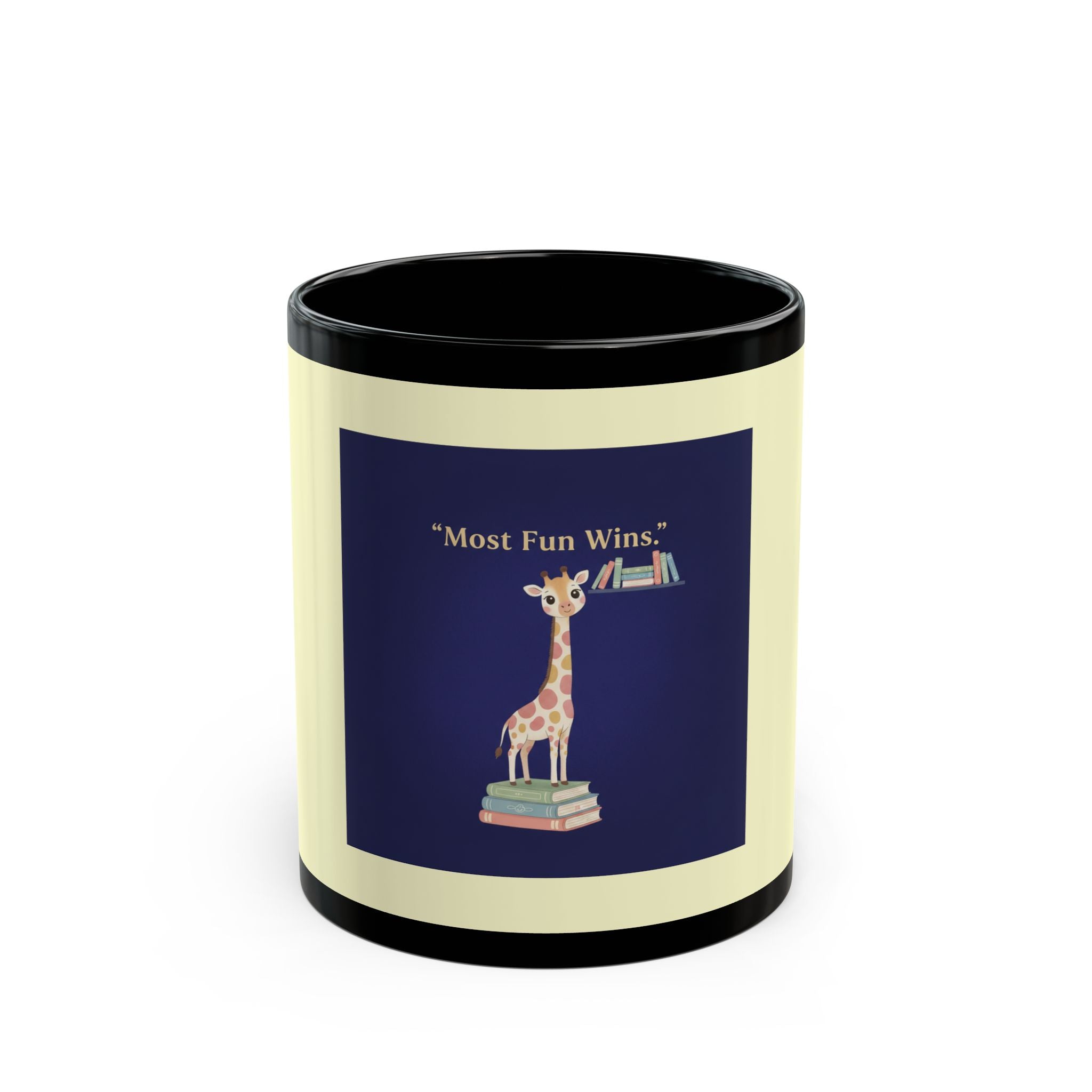 Giraffe Black Mug 11oz – Most Fun Wins