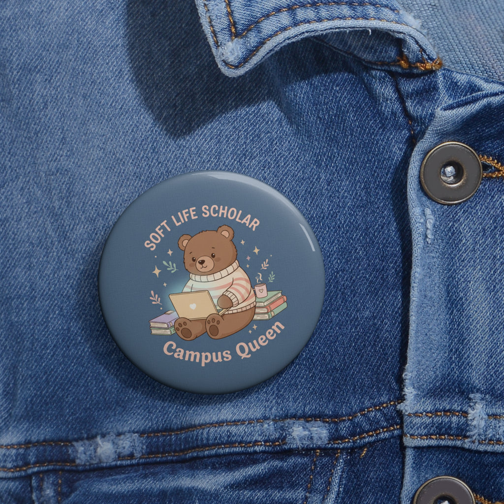 Bear Pin Button – Soft Life Scholar Campus Queen