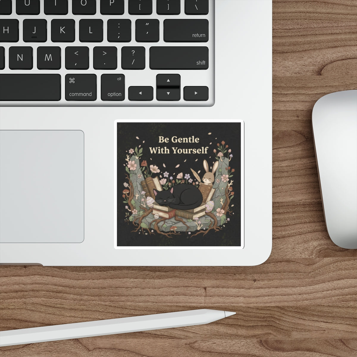 Bunny Die-Cut Sticker – Be Gentle With Yourself