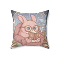 Bunny Square Pillow – Magic Takes Time