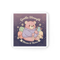 Bear Cork Coaster – Gentle Strength Bloom Thrive