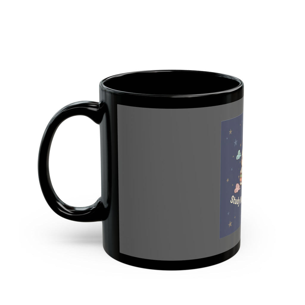 Bee Black Mug 11oz – Study Now, Slay Later