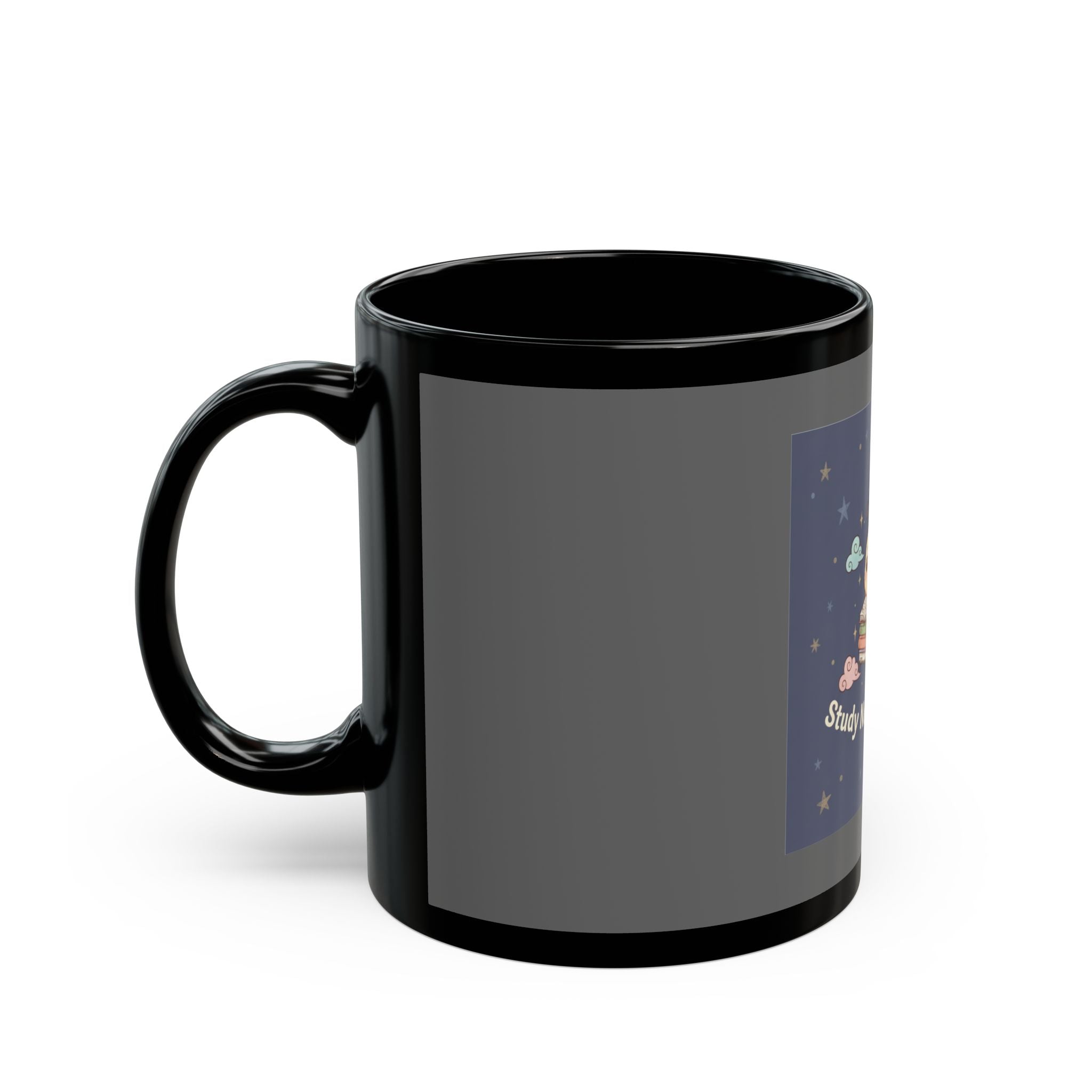 Bee Black Mug 11oz – Study Now, Slay Later