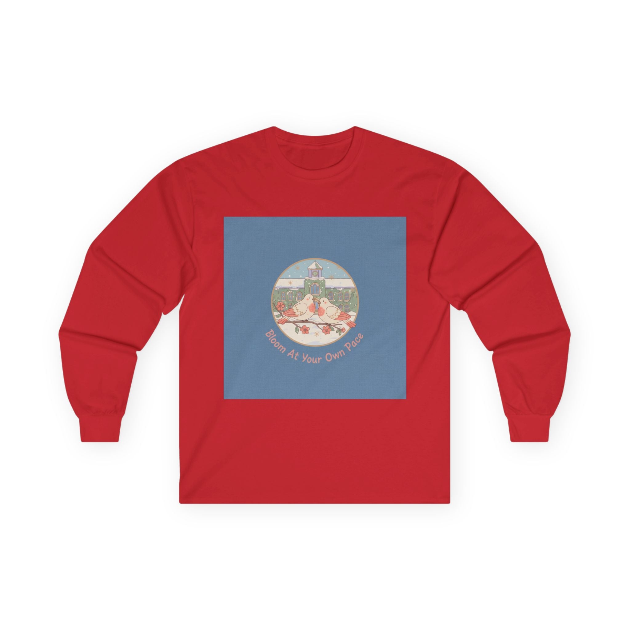 Bloom At Your Own Pace Birds Long Sleeve Tee