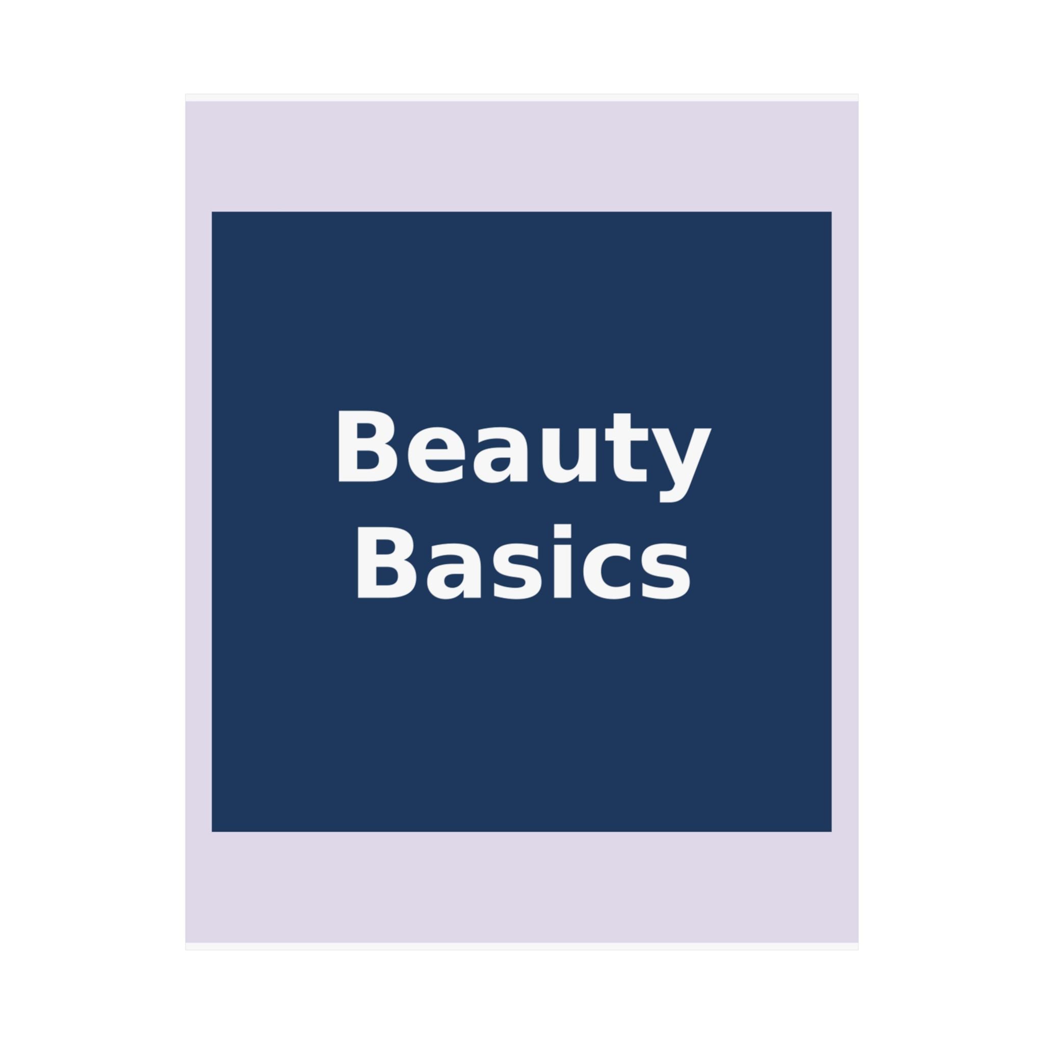 "Beauty Basics" Black Cat Poster | College Girl Gift | Fashion | KayKay Classics