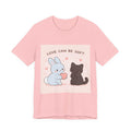 "LOVE CAN BE SOFT" Black Cat Women Tee | College Girl Gift | Fashion | KayKay Classics