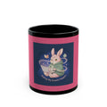 Rabbit Black Mug 11oz – Making My Dreams Happen