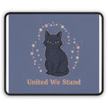 Black Cat Mouse Pad – United We Stand