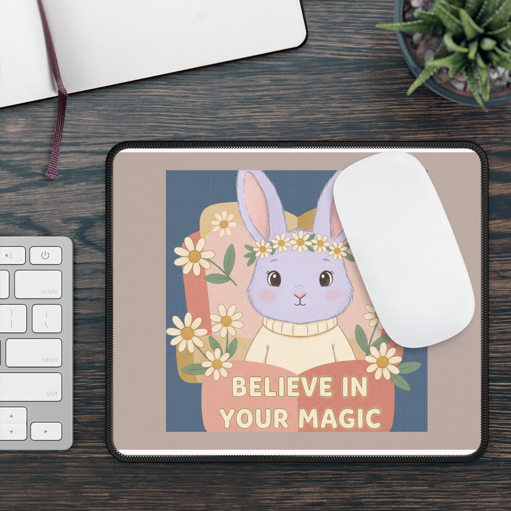 Bunny Mouse Pad – Believe in Your Magic