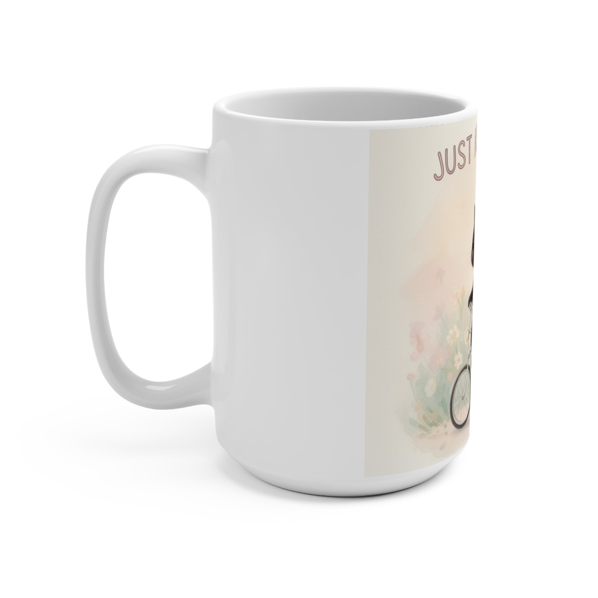 JUST KEEP GOING Cat Mug 15oz