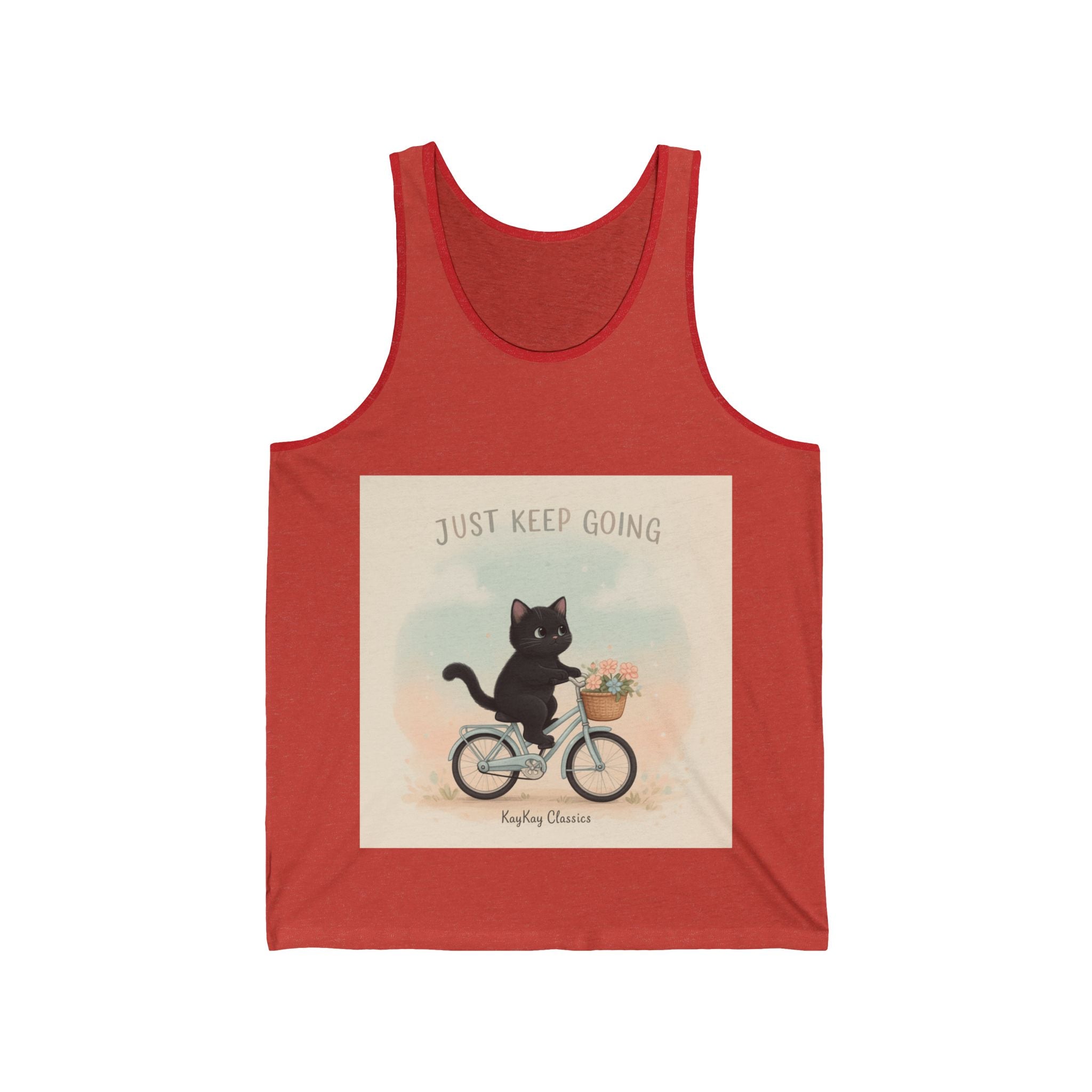 "Design" Black Cat Tank Top | College Girl Gift | Fashion | KayKay Classics
