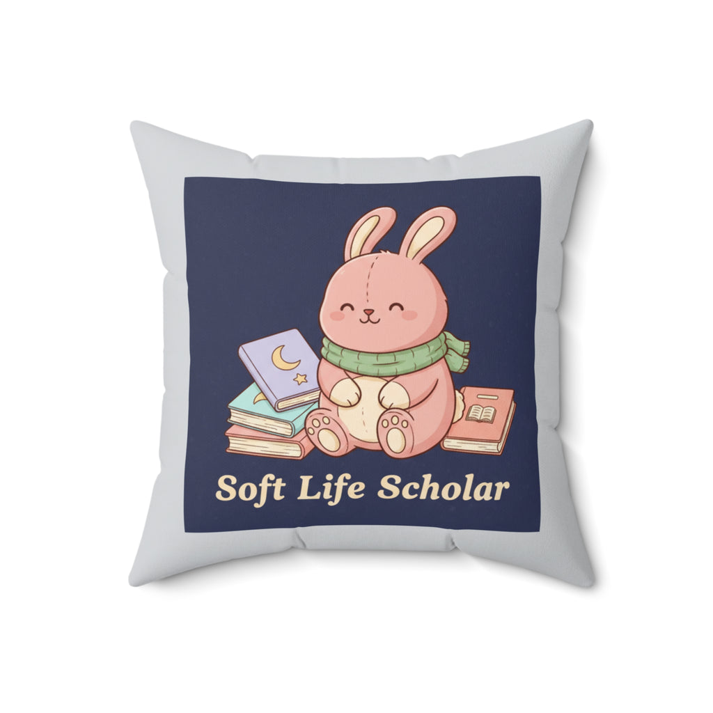 Rabbit Square Pillow – Soft Life Scholar
