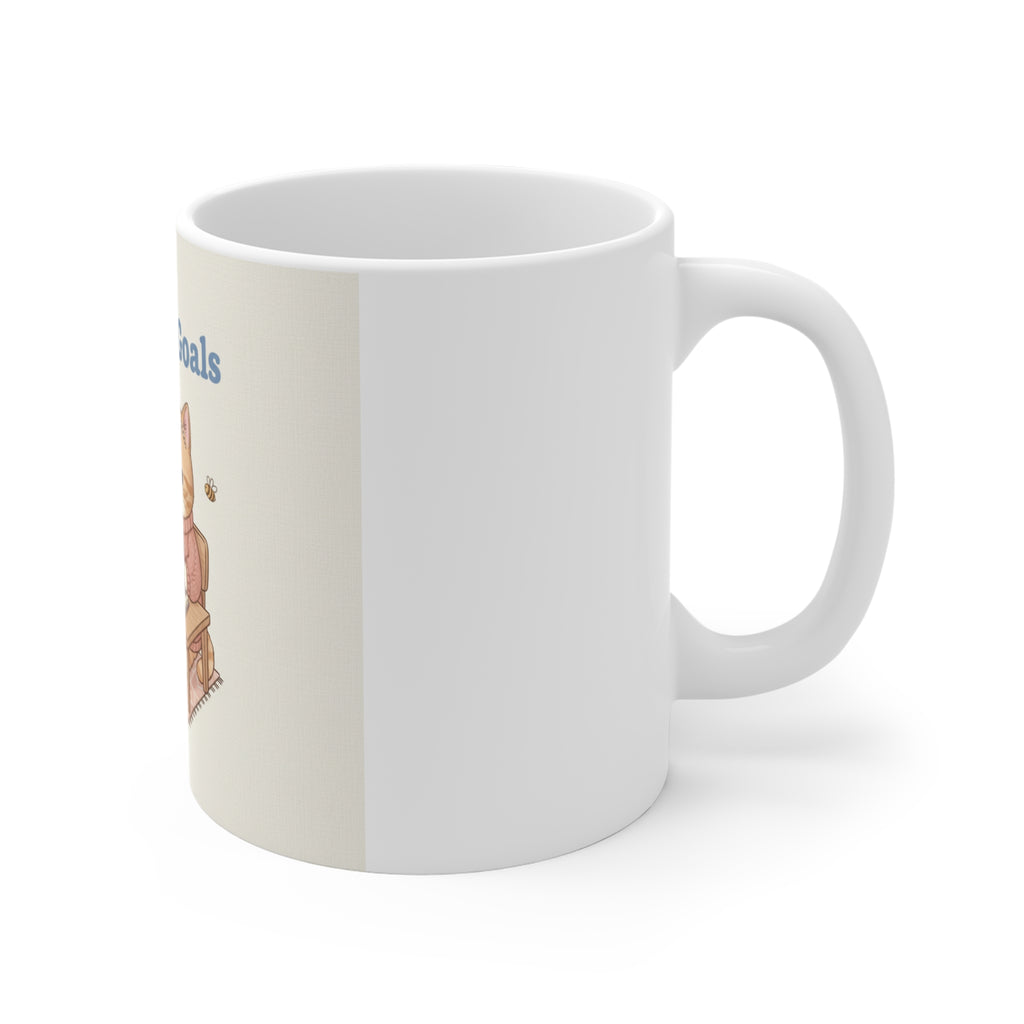 Goals On Goals Cat Mug 11oz