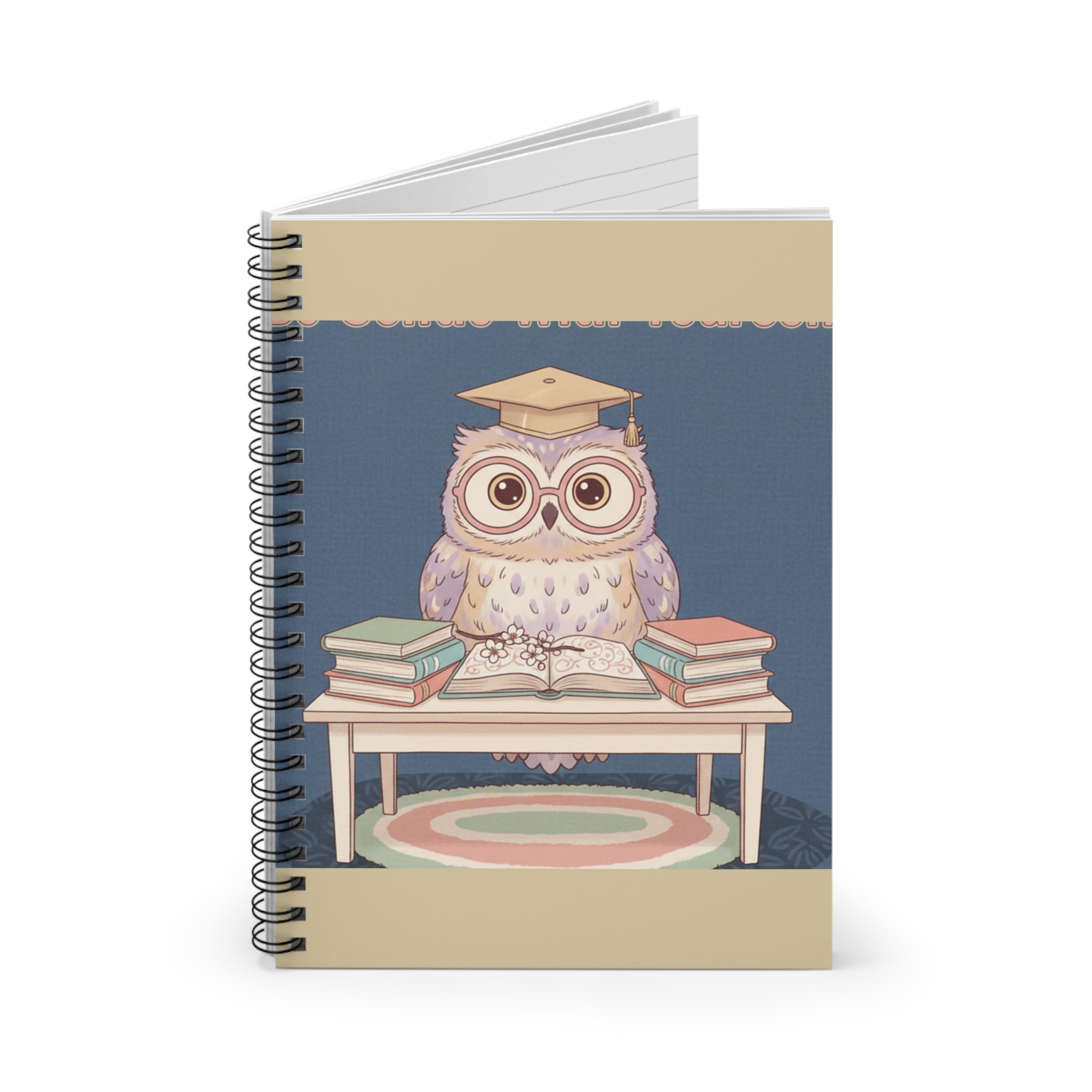 Owl Spiral Notebook – Be Gentle With Yourself