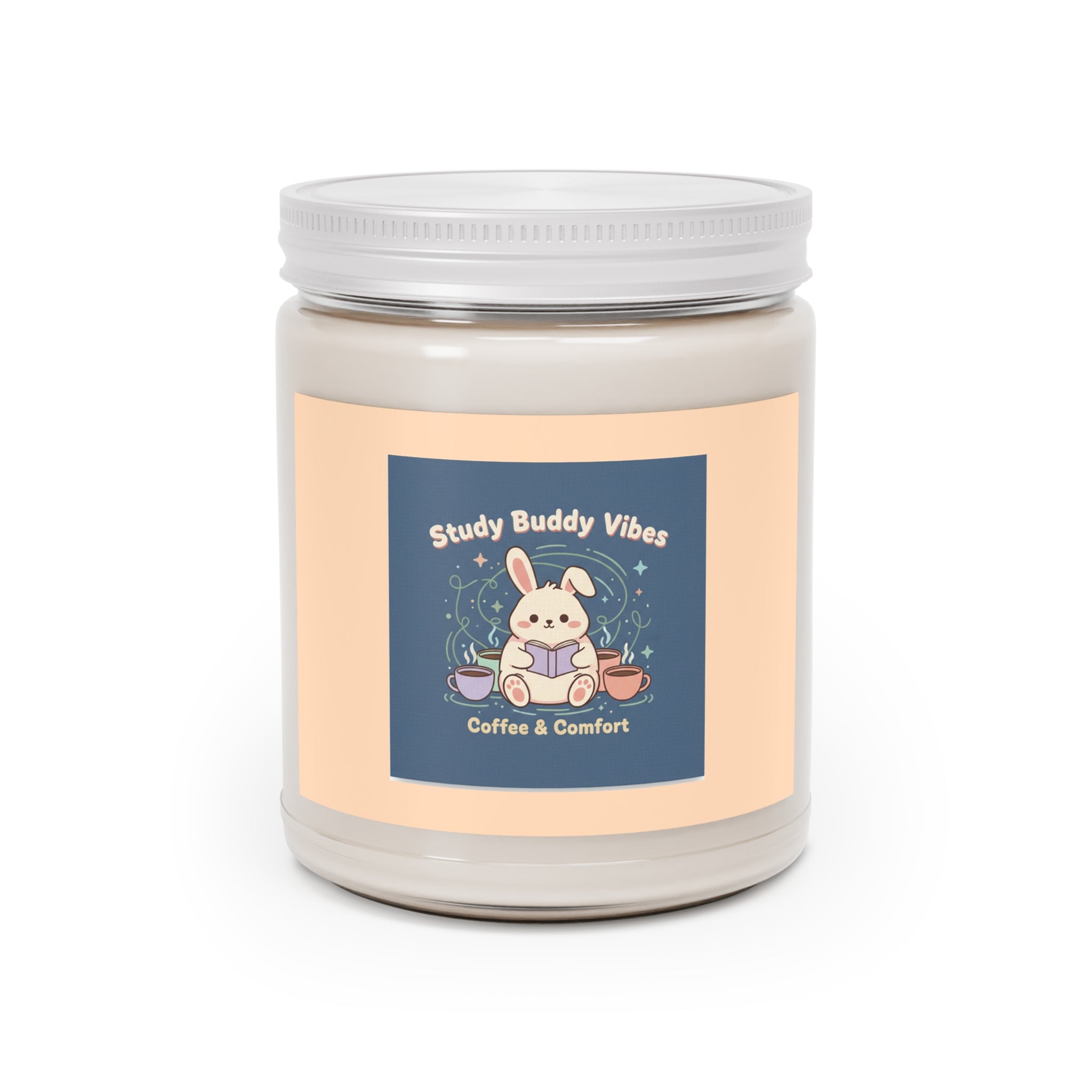 Bunny Scented Candle – Study Buddy Vibes Coffee Comfort