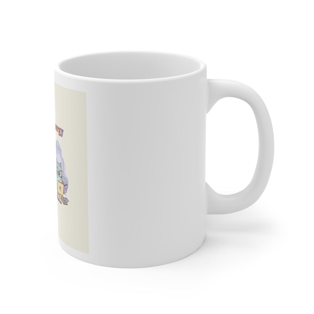 Big Brain Energy Cats Mug 11oz