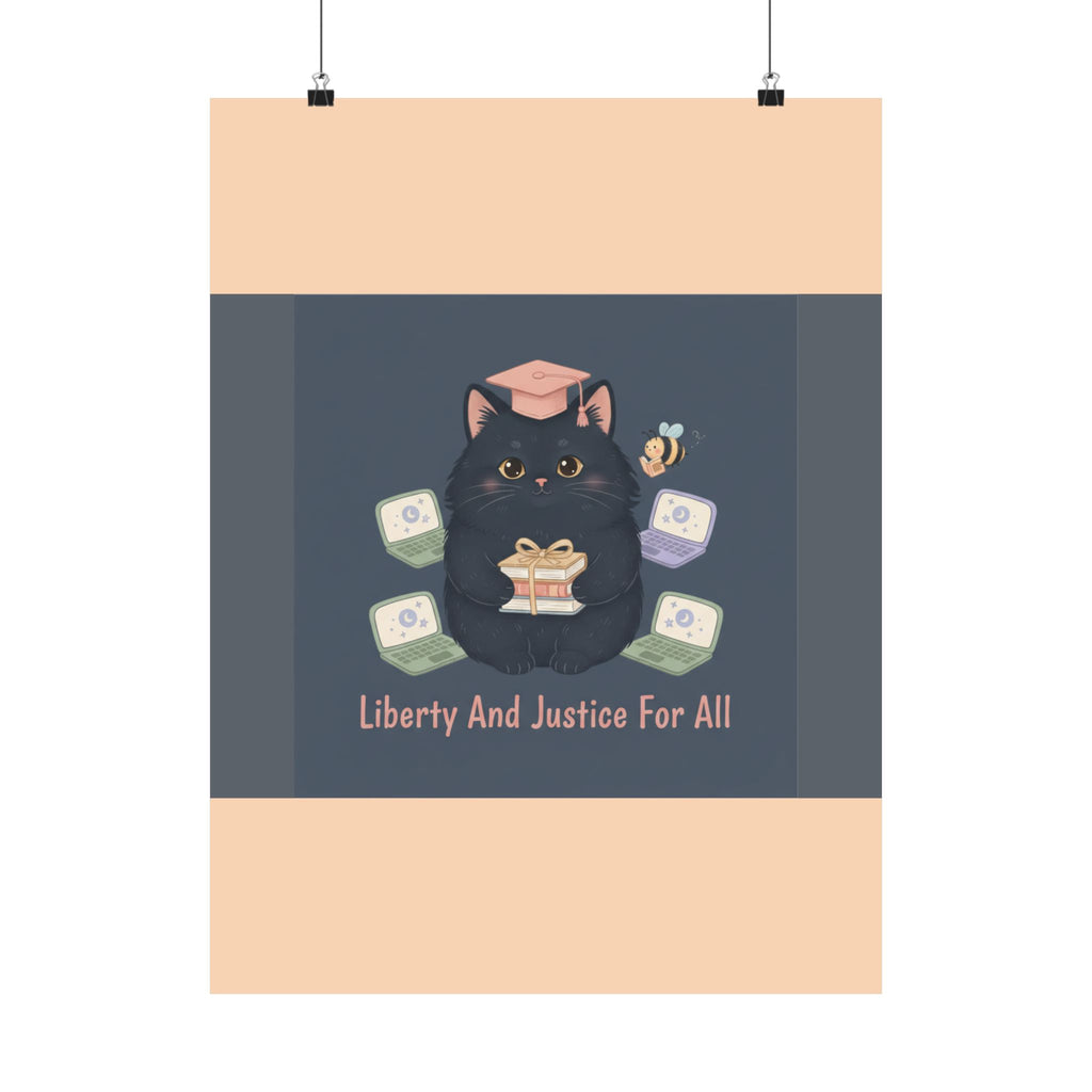 Black Cat Poster – Liberty and Justice for All