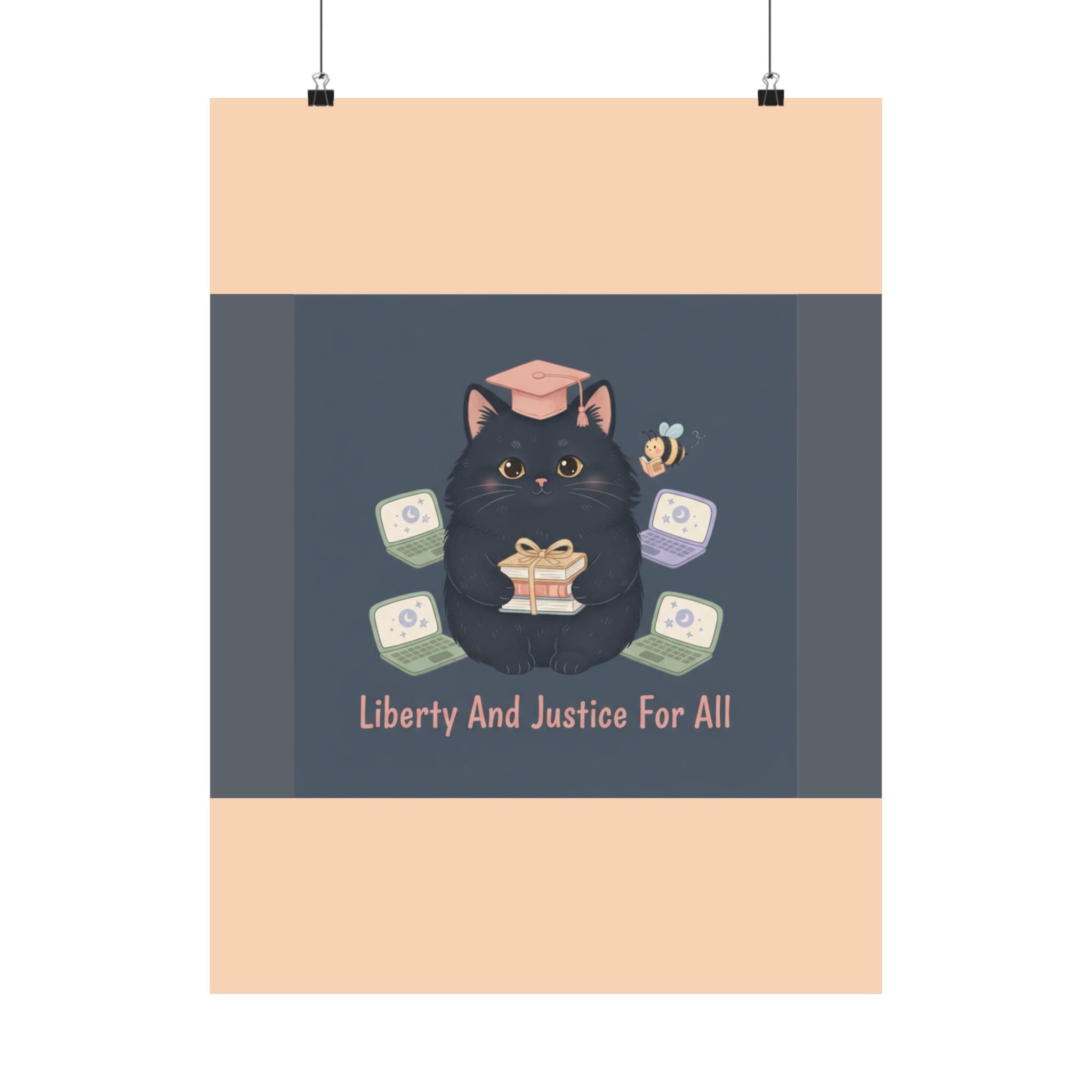 Black Cat Poster – Liberty and Justice for All