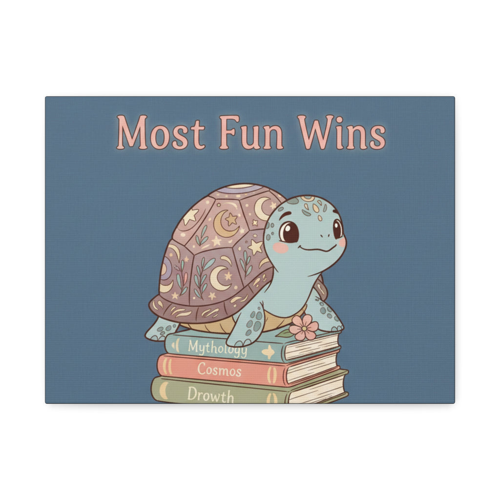 Turtle Canvas Print – Most Fun Wins