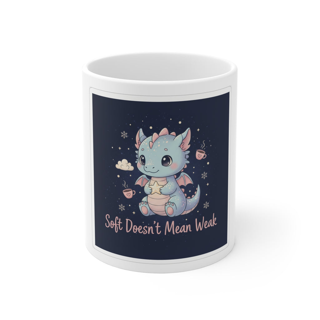 Bear Mug 11oz – Soft Doesnt Mean Weak