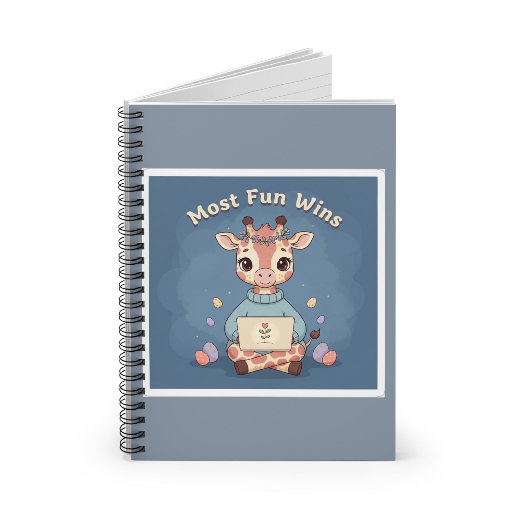 Giraffe Spiral Notebook – Most Fun Wins