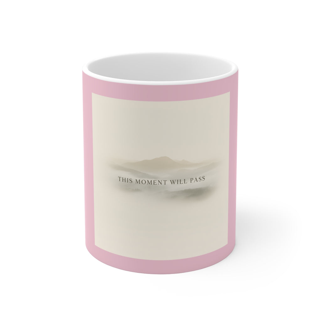 "THIS MOMENT WILL PASS" Black Cat Mug | Trendy Gift for Her | Drinkware | KayKay Classics