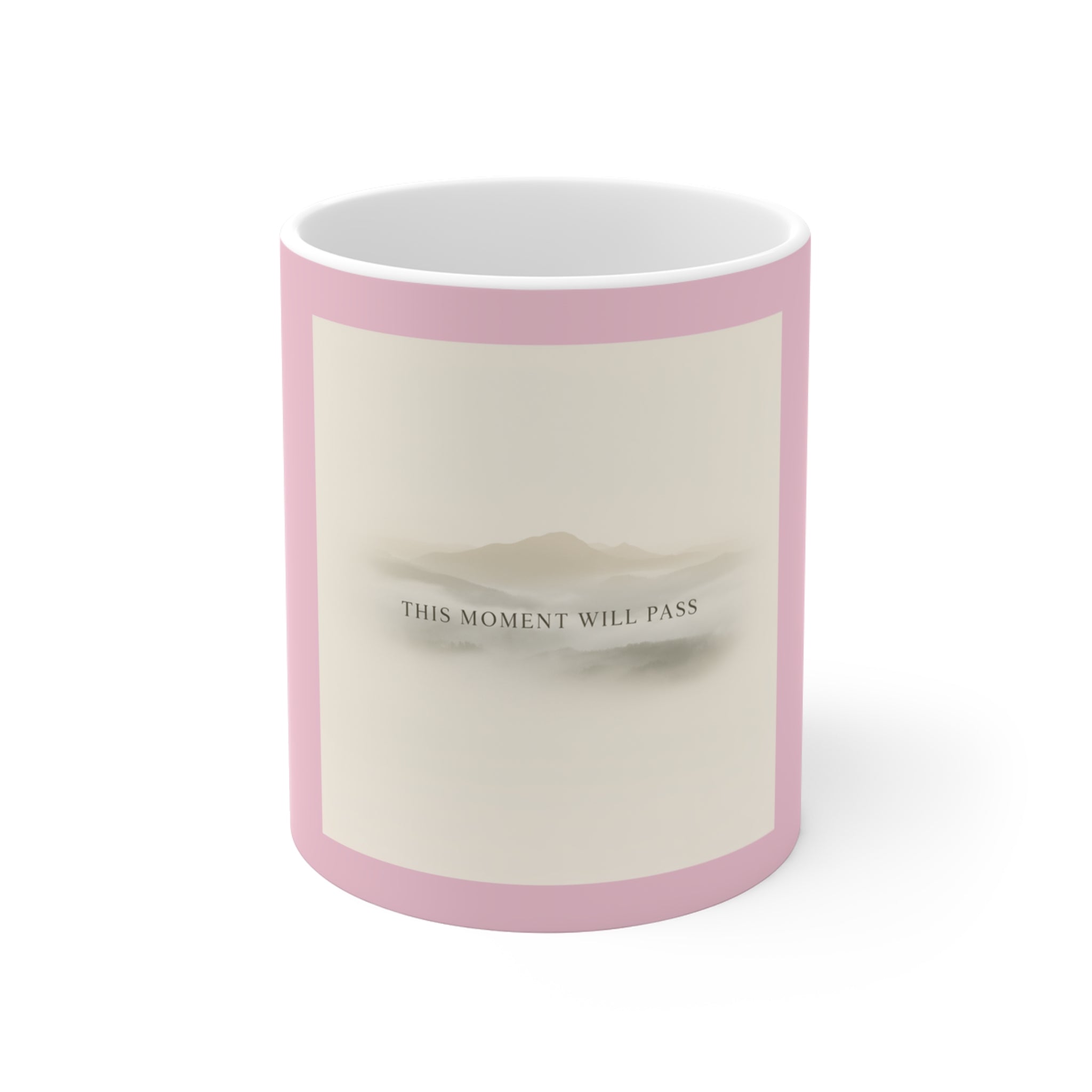 "THIS MOMENT WILL PASS" Black Cat Mug | Trendy Gift for Her | Drinkware | KayKay Classics