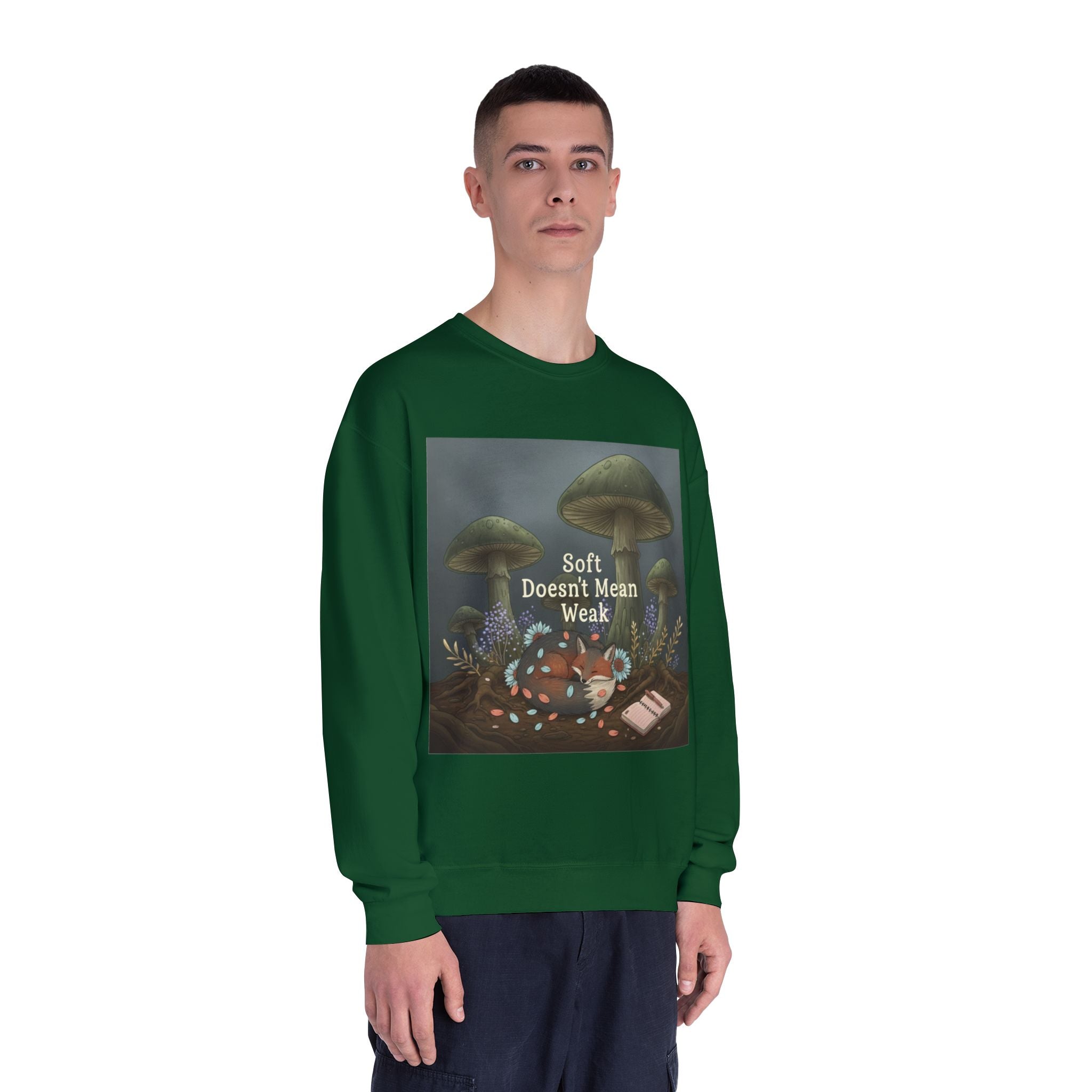 Fox Crewneck Sweatshirt – Soft Doesnt Mean Weak