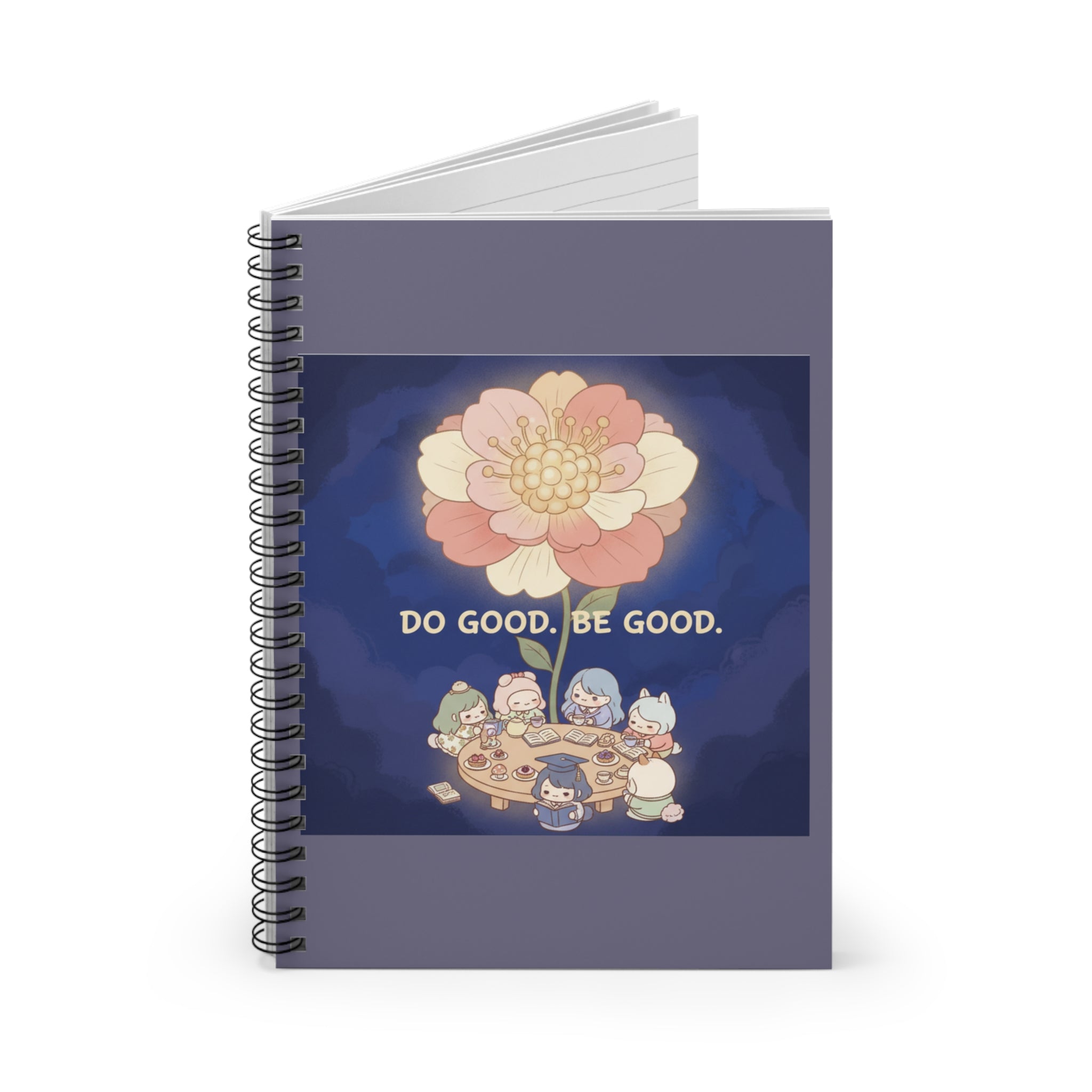 Tiny Chibi Creatures Spiral Notebook – Do Good Be Good