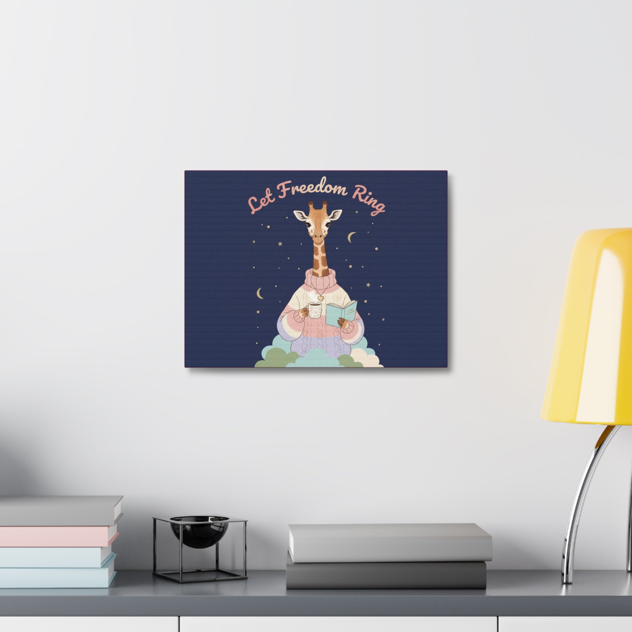 Giraffe Canvas Print – Let Freedom Ring