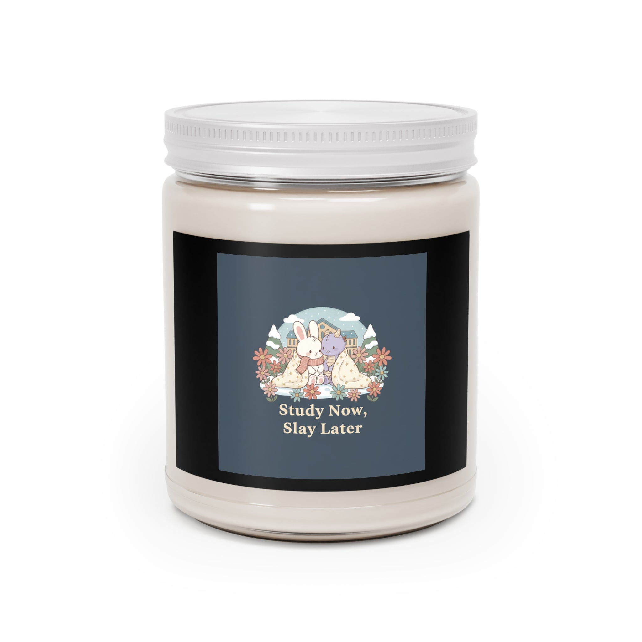 Study Now, Slay Later Bunny, unicorn Scented Candle