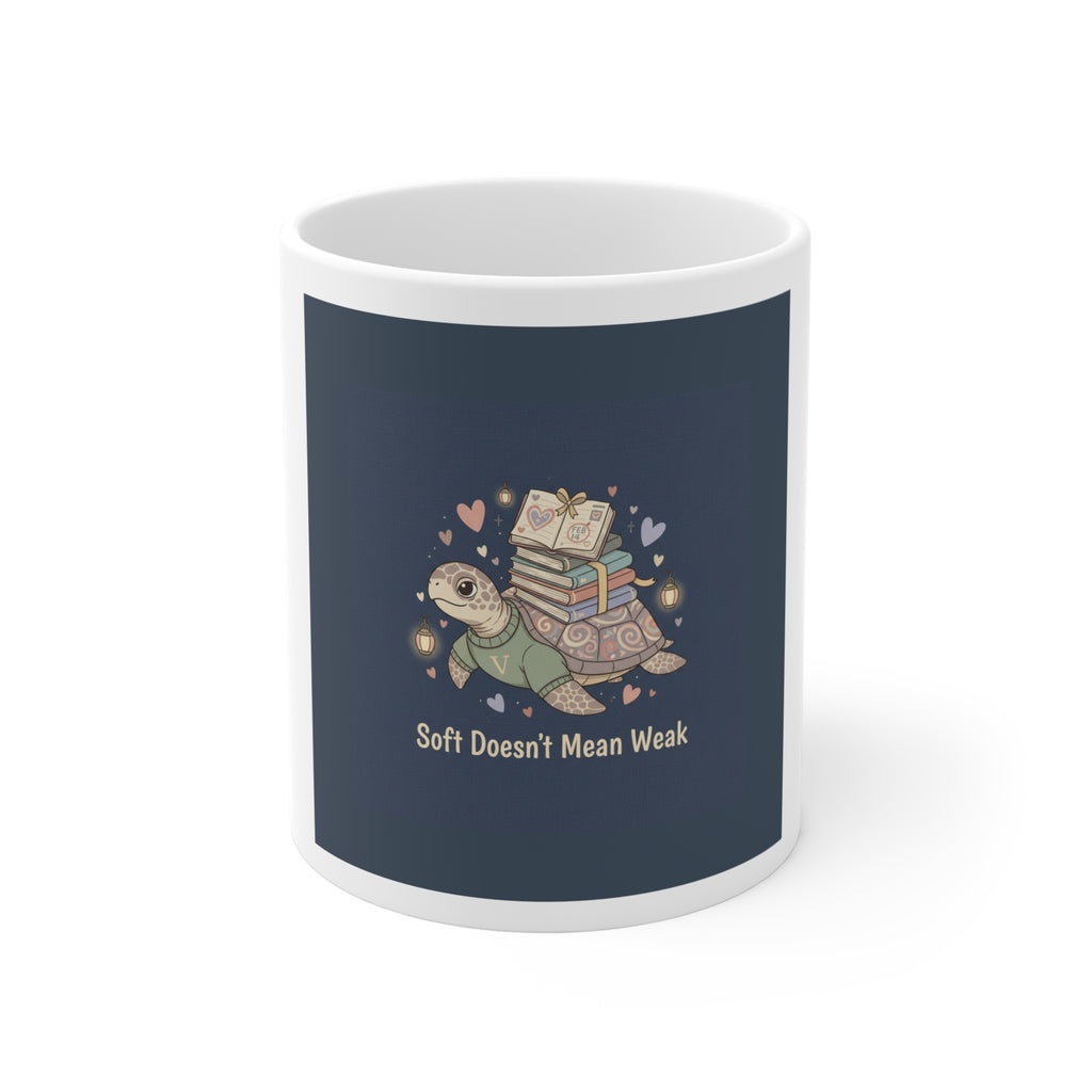 Soft Doesnt Mean Weak Turtle Mug 11oz