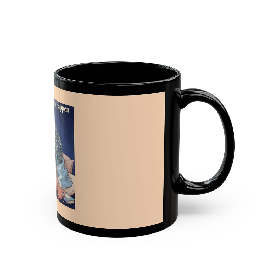 Turtle Black Mug 11oz – Making My Dreams Happen