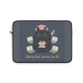 Black Cat Laptop Sleeve – Liberty and Justice for All