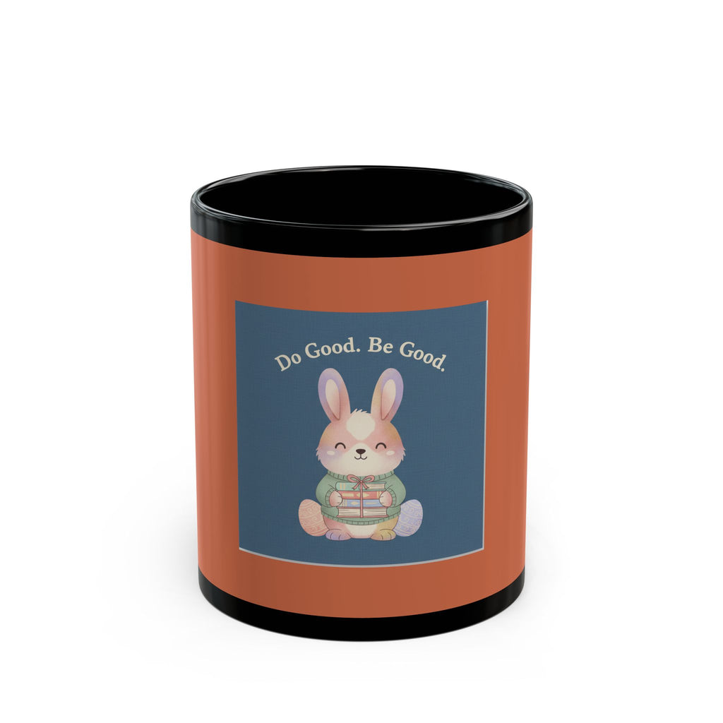 Bunny Black Mug 11oz – Do Good Be Good