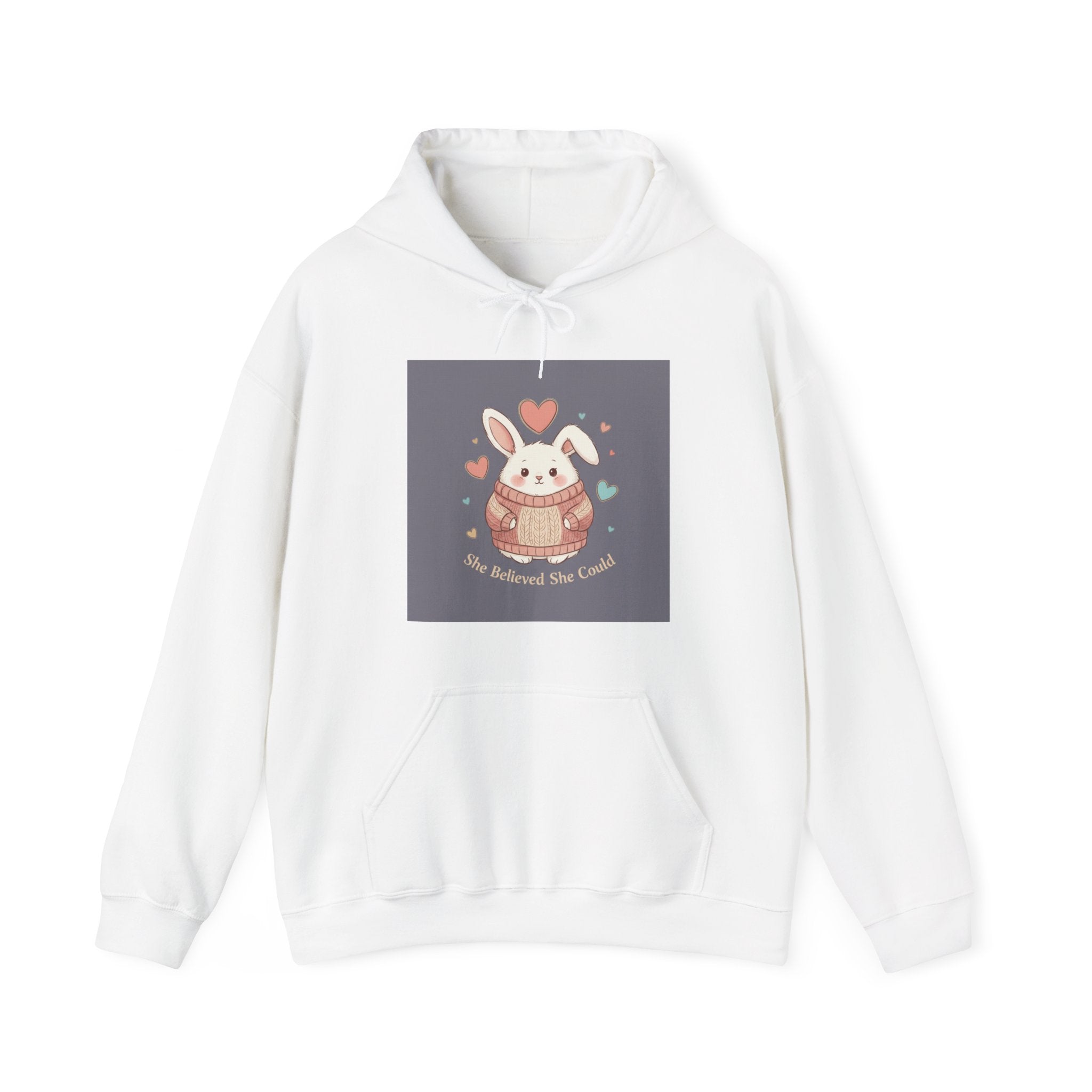 Bunny Hoodie – She Believed She Could
