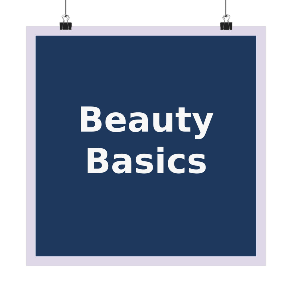 "Beauty Basics" Black Cat Poster | College Girl Gift | Fashion | KayKay Classics
