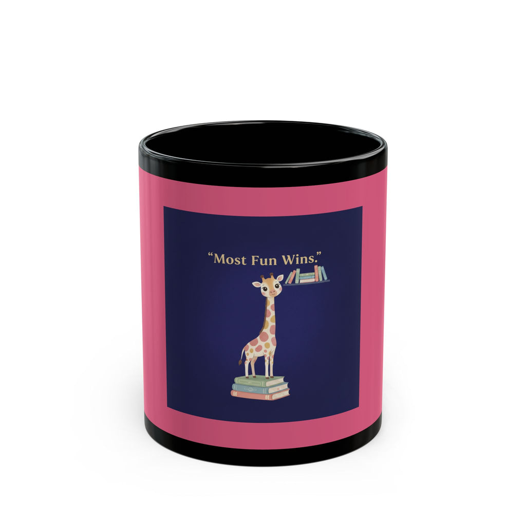 Giraffe Black Mug 11oz – Most Fun Wins