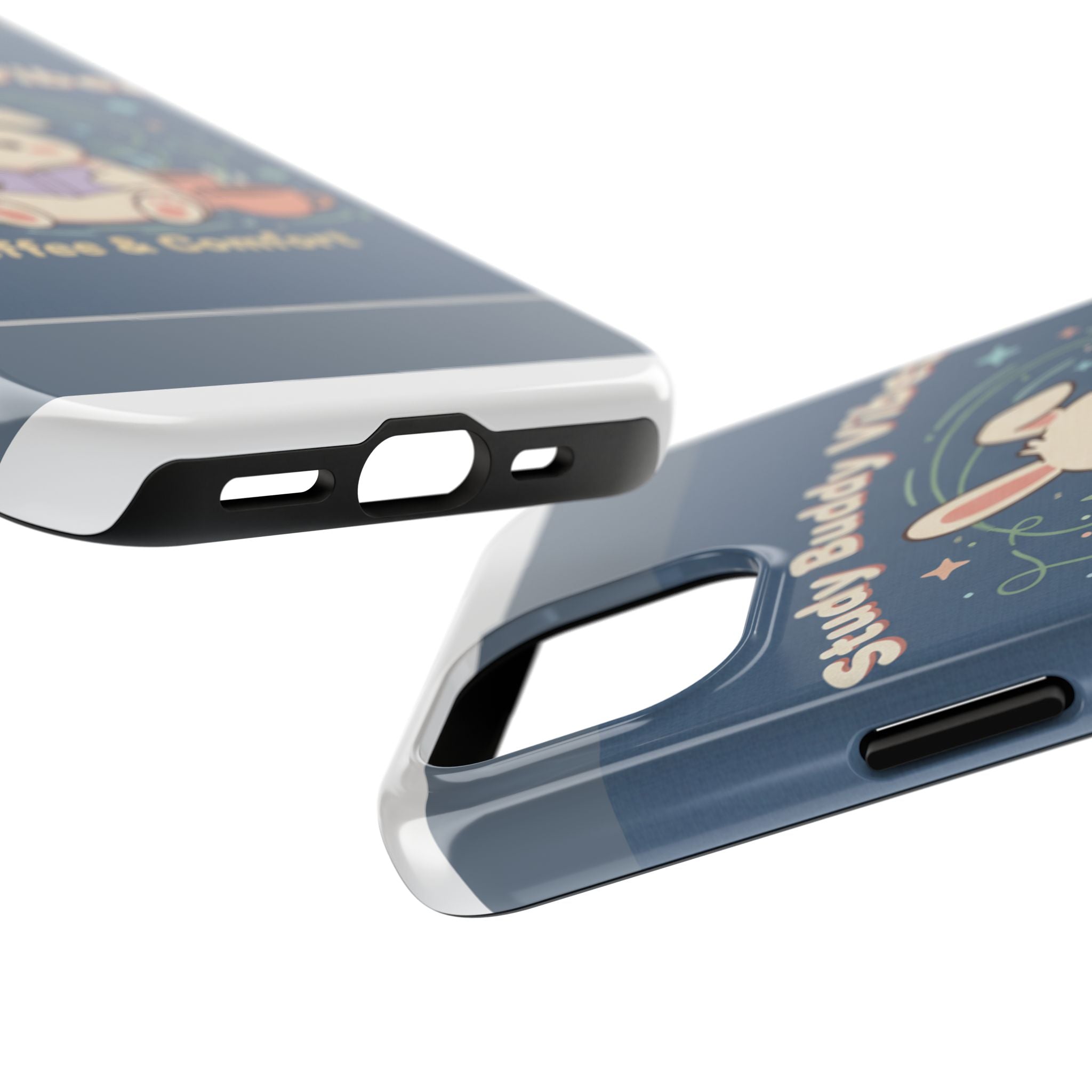 Bunny Tough Phone Case – Study Buddy Vibes Coffee Comfort