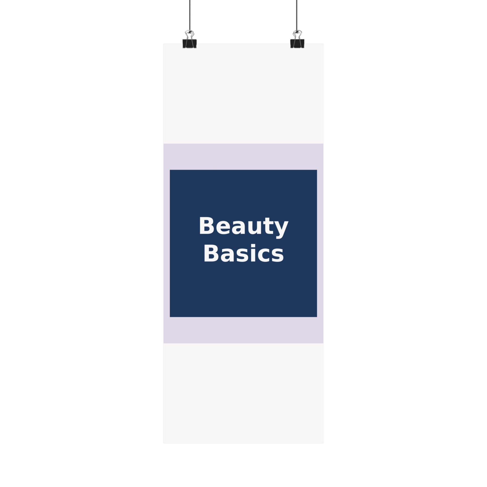 "Beauty Basics" Black Cat Poster | College Girl Gift | Fashion | KayKay Classics