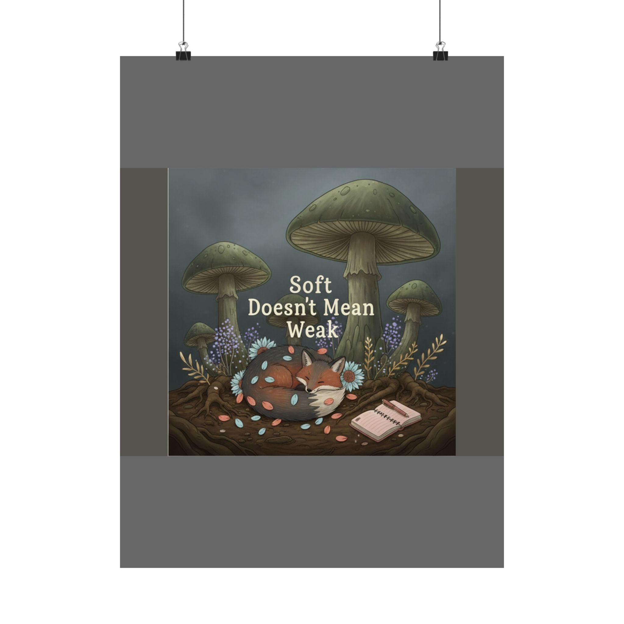 Fox Poster – Soft Doesnt Mean Weak